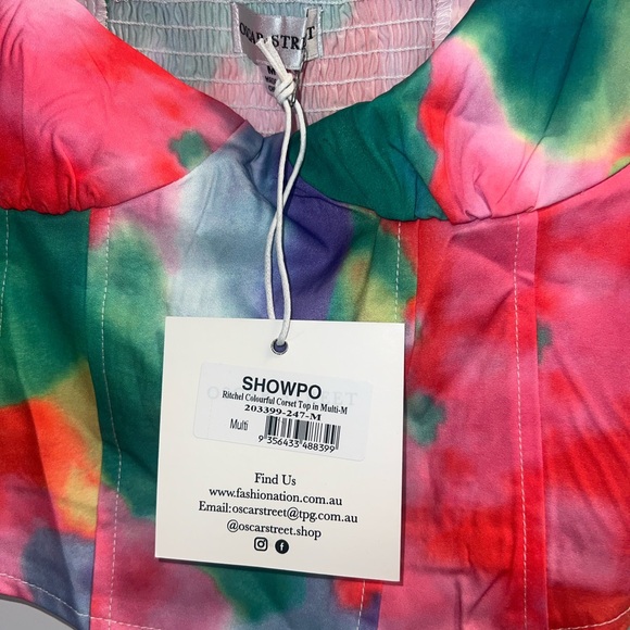 NWT ShowPo | Oscar Street Multicolor Cropped Tank | Women’s Medium - Picture 3 of 3